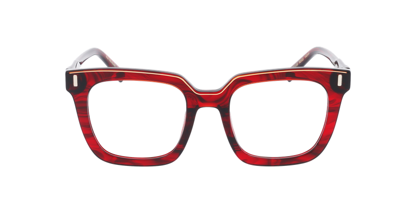 GAFAS GRADUADAS mujer CARACTERES FIL D'OR REVEUSE rojo - vista de frente