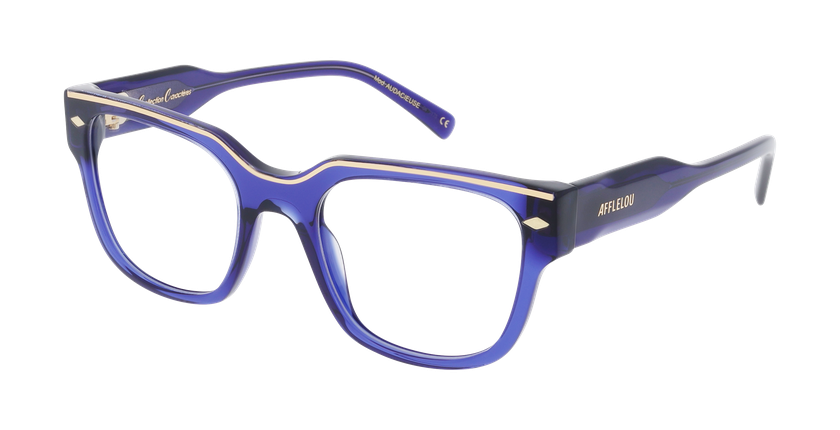 GAFAS GRADUADAS mujer CARACTERES FIL D'OR AUDACIEUSE azul - vista de frente