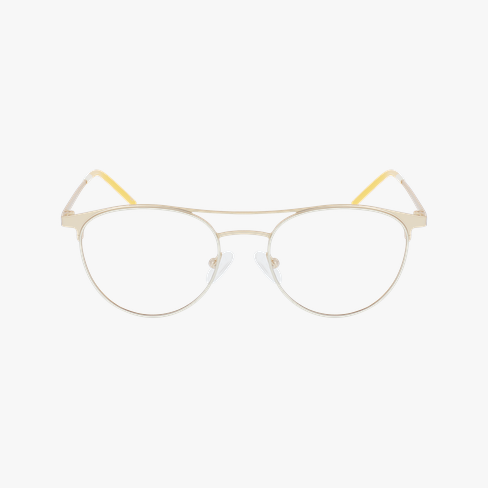 GAFAS GRADUADAS mujer MAGIC 151 blanco/dorado vista de frente